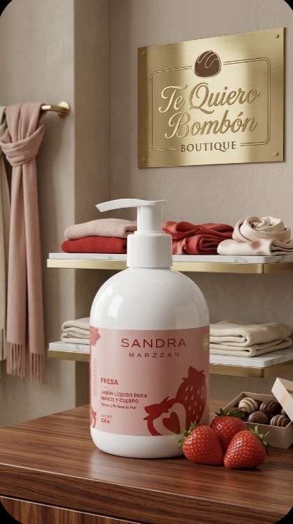 Jabon Liquido Fresa  de Cuerpo y Manos