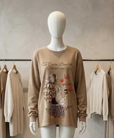 Remera manga larga  de Algodon